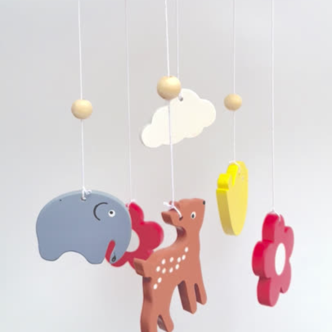 Wooden Crib Mobile
