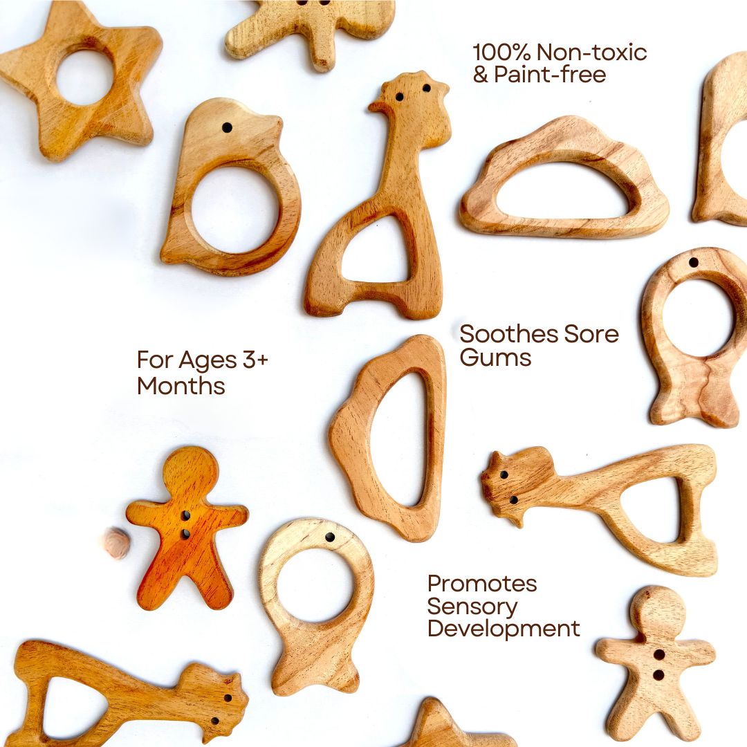 Lovevudd Toys Wooden Teether - Bird